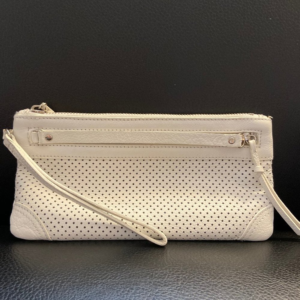 White Banana Republic Wristlet